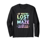 Citation inspirante If You're Lost in The Maze Pastel Manche Longue