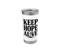 Citation inspirante Keep Hope Alive Gobelet isotherme en acier inoxydable double paroi