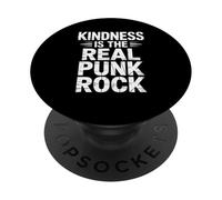 Citation inspirante « Kindness is The Real Punk Rock » PopSockets PopGrip Adhésif