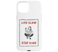 Citation inspirante Live Slow Stay Kind Coque pour iPhone 15 Plus