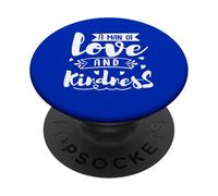 Citation inspirante Man of Love and Kindness PopSockets PopGrip Adhésif
