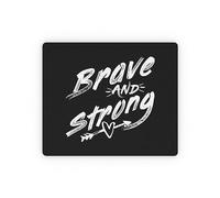 Citation Inspirante Mignonne, Courageuse Et Forte Mousepad Confort Mouse Pad Lavable Tapis De Souris pour Jeu Ordinateur Voyage 25X30Cm