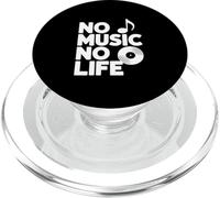Citation inspirante No Music No Life Lover PopSockets PopGrip pour MagSafe
