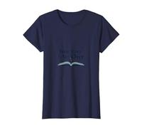 Citation inspirante pour Les Amateurs de Livres Your Story is Not Over T-Shirt, Femme, Bleu Marine, S