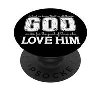 Citation inspirante sur l'amour et l'espoir en la Foi PopSockets PopGrip Adhésif