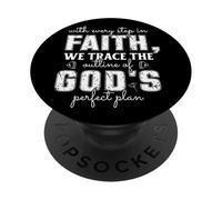 Citation inspirante sur Le Plan de Dieu PopSockets PopGrip Adhésif