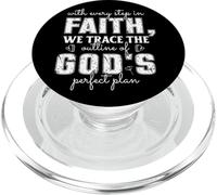 Citation inspirante sur Le Plan de Dieu PopSockets PopGrip pour MagSafe