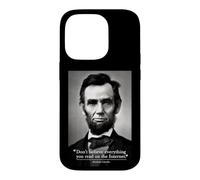 Citation Internet Abe Lincoln Coque pour iPhone 14 Pro