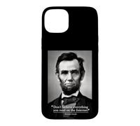 Citation Internet Abe Lincoln Coque pour iPhone 15 Plus
