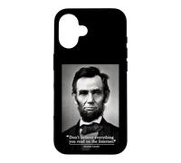 Citation Internet Abe Lincoln Coque pour iPhone 16