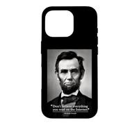 Citation Internet Abe Lincoln Coque pour iPhone 16 Pro
