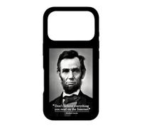 Citation Internet Abe Lincoln Coque pour iPhone 17 Pro