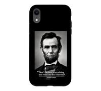 Citation Internet Abe Lincoln Coque pour iPhone XR