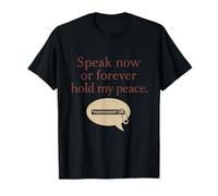 Citation introvertie amusante Speak Now Zip Speech Bubble T-Shirt