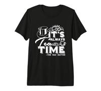 Citation « It's Always Tea Time » Alice au Pays des Merveilles Chapelier Fou T-Shirt Haut de Gamme