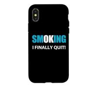 Citation « J'arrête de Fumer » Coque pour iPhone X/XS