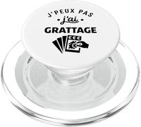 Citation Jeux à gratter Humour J'peux Pas J'Ai grattage PopSockets PopGrip pour MagSafe