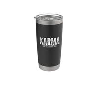 Citation Karma Never Forgets Gobelet isotherme en acier inoxydable double paroi