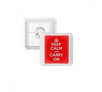 Citation Keep Calm and Carry on Rouge PBT Keycaps pour Clavier Mécanique Blanc OEM sans Marquage d'impression R2 Multicolore