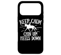Citation « Keep Calm Chin Up Heels Down » Coque pour iPhone 17 Pro Max