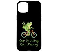 Citation Keep Growing Citation Cyclisme Grenouille Motivationnelle Croissance Mindset Coque pour iPhone 15 Plus