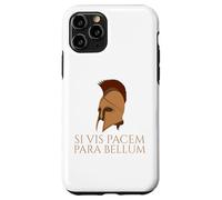 Citation Latine - Si Vis Pacem Para Bellum - Casque Spartiate Coque pour iPhone 11 Pro