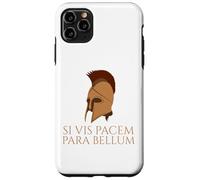 Citation Latine - Si Vis Pacem Para Bellum - Casque Spartiate Coque pour iPhone 11 Pro Max