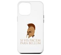Citation Latine - Si Vis Pacem Para Bellum - Casque Spartiate Coque pour iPhone 12 Pro Max
