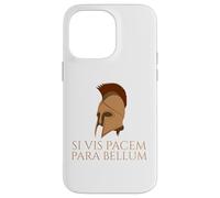 Citation Latine - Si Vis Pacem Para Bellum - Casque Spartiate Coque pour iPhone 14 Pro Max