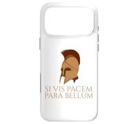 Citation Latine - Si Vis Pacem Para Bellum - Casque Spartiate Coque pour iPhone 17 Pro Max