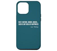 Citation Leo Tolstoï - Bonheur Vie Simple Lecture Coque pour iPhone 12 Pro Max