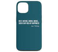Citation Leo Tolstoï - Bonheur Vie Simple Lecture Coque pour iPhone 13