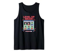 Citation Level Up Brain Nerd Humour Power Jeu Vidéo Fan Gamer Débardeur