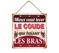Citation Lever le Coude - Pancarte Métal