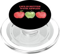Citation Life is Better with Apples Farmers Market Farm PopSockets PopGrip pour MagSafe