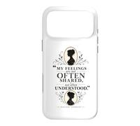 Citation littéraire My Feelings are Not Often Understood Coque pour iPhone 17 Pro Max