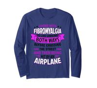 Citation « Living with Fibromyalgia » en Disant Fibro Awareness Manche Longue