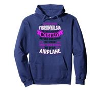 Citation « Living with Fibromyalgia » en Disant Fibro Awareness Sweat à Capuche