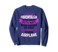 Citation « Living with Fibromyalgia » en Disant Fibro Awareness Sweatshirt