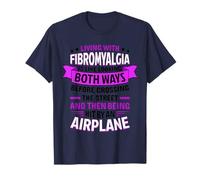 Citation « Living with Fibromyalgia » en Disant Fibro Awareness T-Shirt