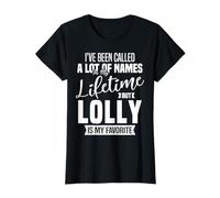 Citation Lolly is My Favorite Name Grandma Fête des Mères T-Shirt