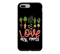 Citation Love My Roots Légumes Cultiver des Fleurs Jardinage Coque pour iPhone 7 Plus/8 Plus