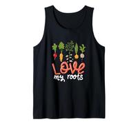 Citation Love My Roots Légumes Cultiver des Fleurs Jardinage Débardeur