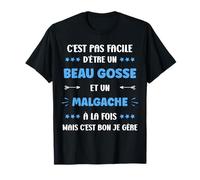 Citation Malgache Beau gosse Humour Malgache T-Shirt