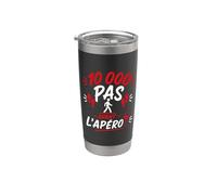 Citation Marcheuse Santé 10 000 pas Humour marche apéro Gobelet isotherme en acier inoxydable double paroi