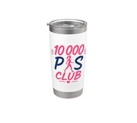 Citation Marcheuse Santé Humour 10 000 pas Club de marche Gobelet isotherme en acier inoxydable double paroi