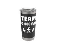 Citation Marcheuse Santé Humour marche team 10 000 pas Gobelet isotherme en acier inoxydable double paroi