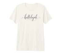 Citation Minimaliste de Foi chrétienne d'Alléluia T-Shirt Haut de Gamme