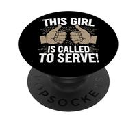 Citation Missionnaire LDS This Girl is Called to Serve PopSockets PopGrip Adhésif
