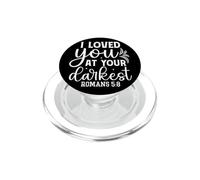 Citation Motivante : Je t'ai aimé dans l'obscurité PopSockets PopGrip pour MagSafe